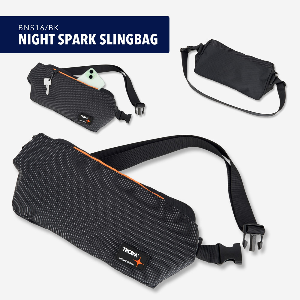 TROIKA Umhängetasche NIGHT SPARK SLINGBAG