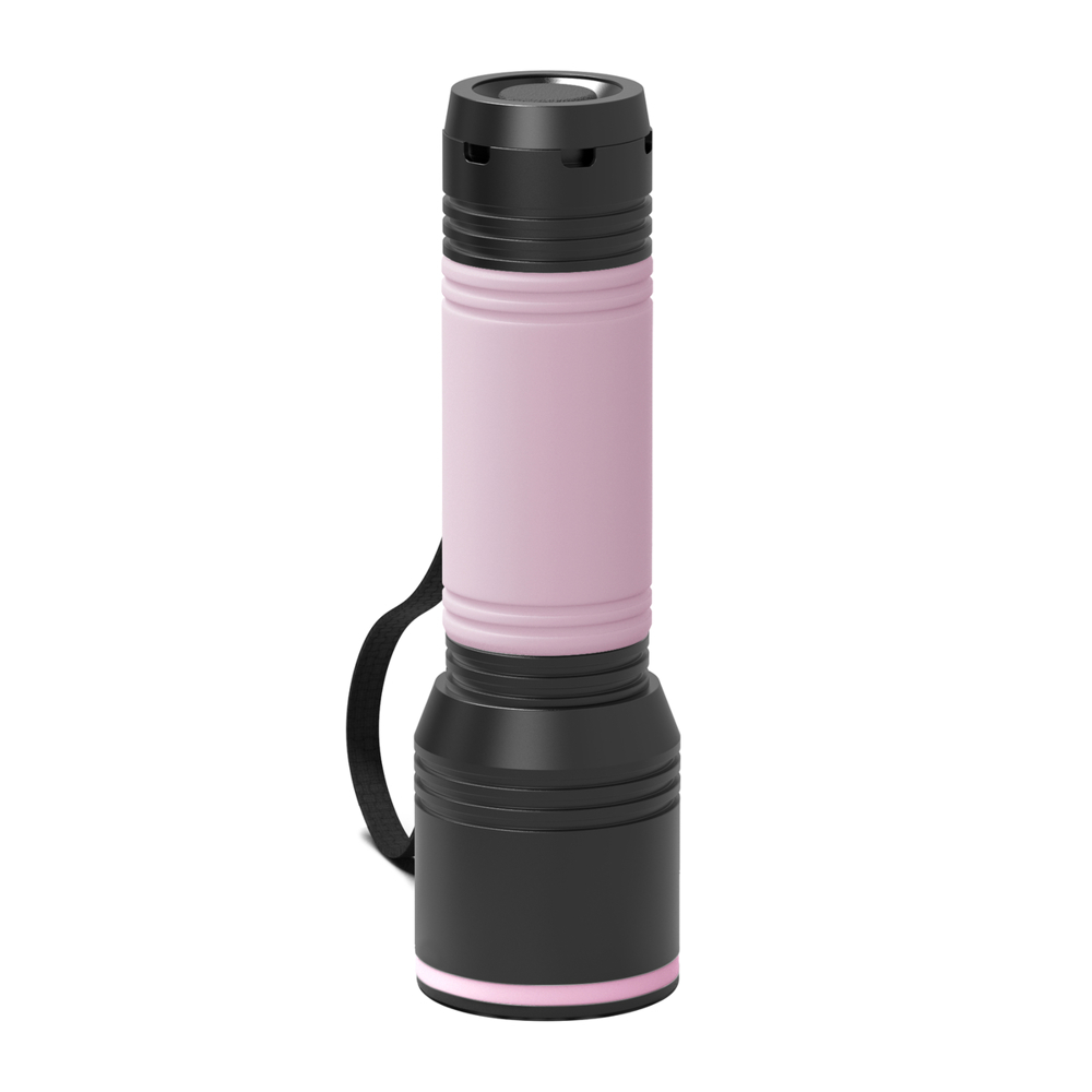 Taschenlampe REEVES-myFLASH 700 - schwarz, hellmagenta