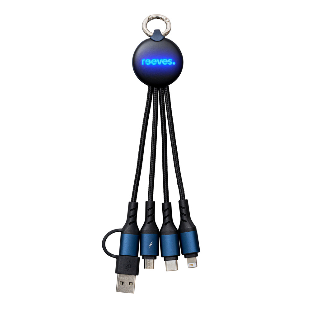 6-in-1 Ladekabel mit Beleuchtung REEVES-PUHALANI II