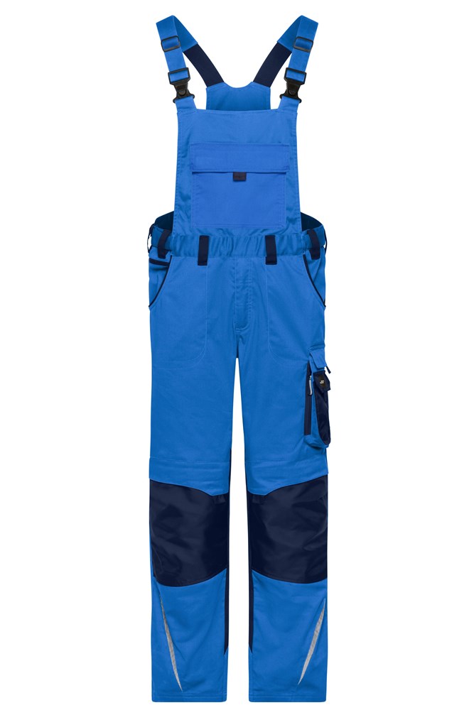 Workwear Pants with Bib - STRONG - - Royal/navy (ca. Pantone 285C
296C)