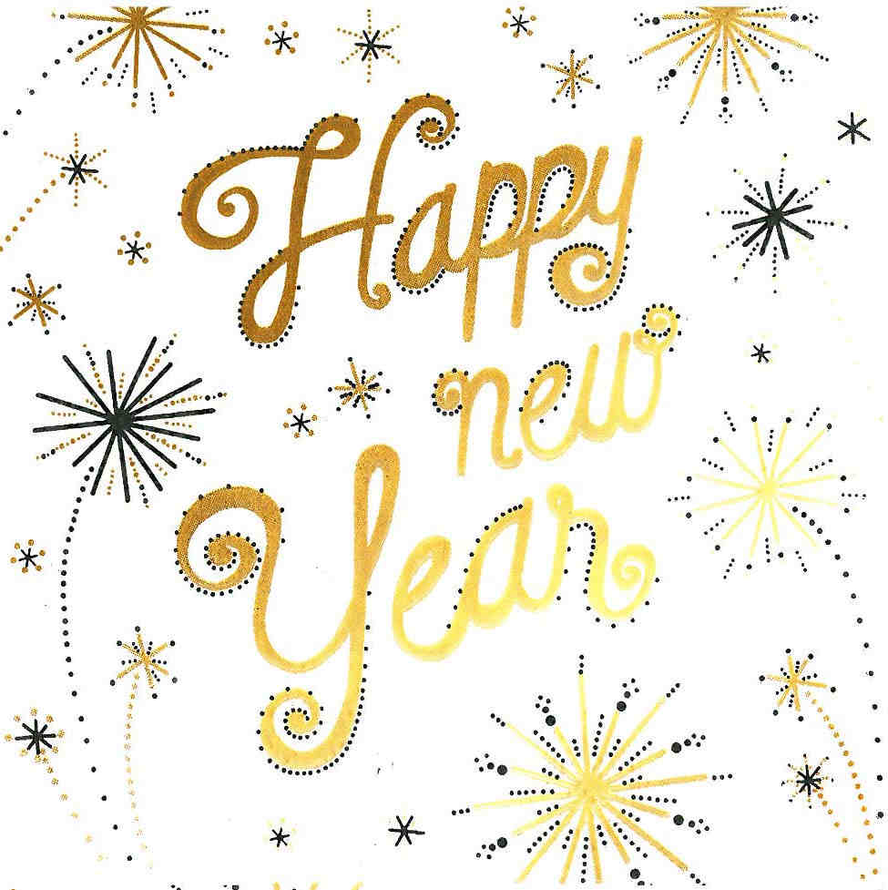 Cocktail-Servietten "Happy New Year"