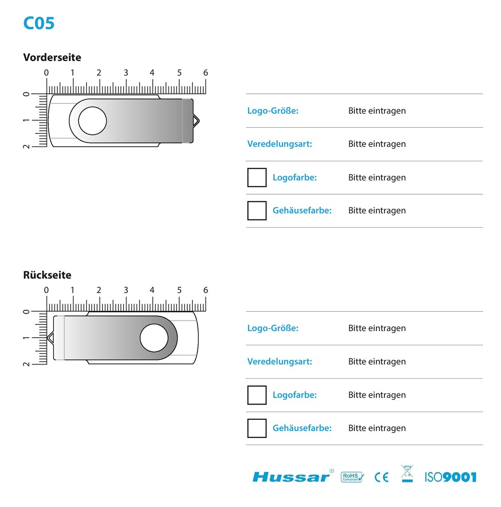 USB-Stick C05 USB 3.0 Flash Disk   8 GB SchwarzSchwarzUSB 3.0 Flash Disk 8 GB