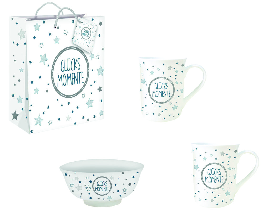 Geschenkset „Glücksmomente III“, vierteiliges Set