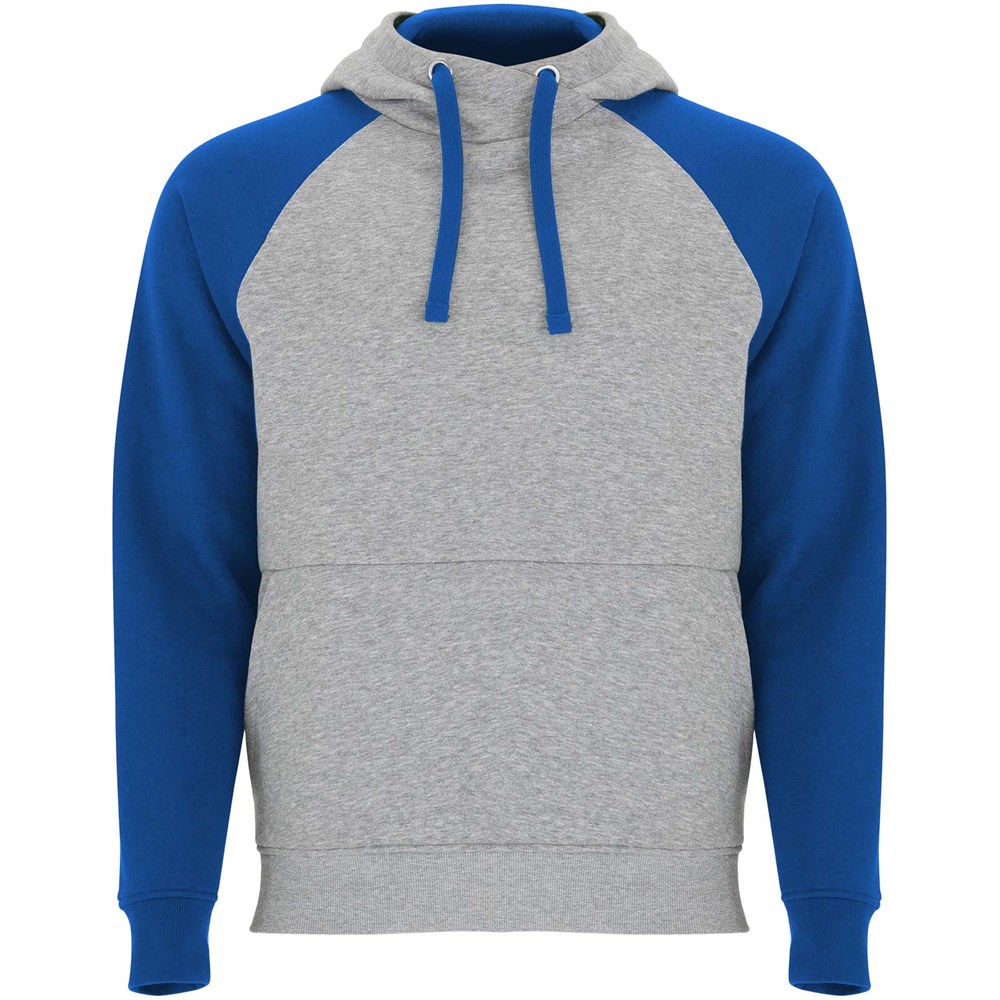 Badet zweifarbiger Kapuzenpullover für Kinder - heather grau, royalblau