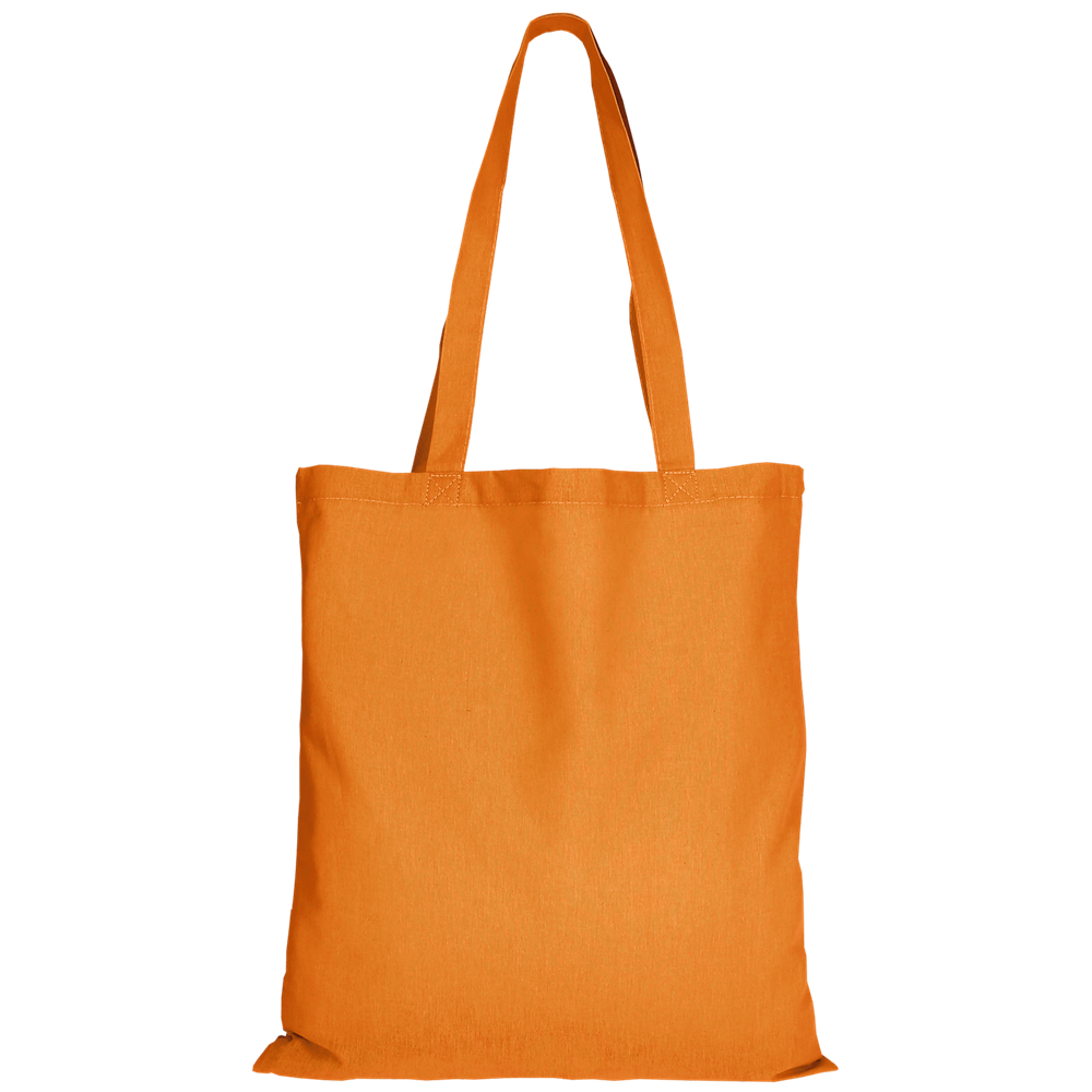 Baumwolltasche - OEKO-TEX® , ca. 140 g/m², mit zwei langen Henkeln - mandarin