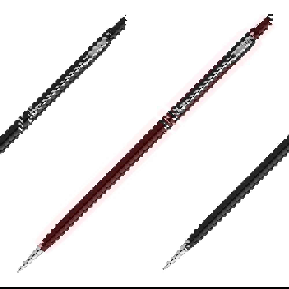 Kugelschreiber Raja Chrome hardcolour - Weinrot