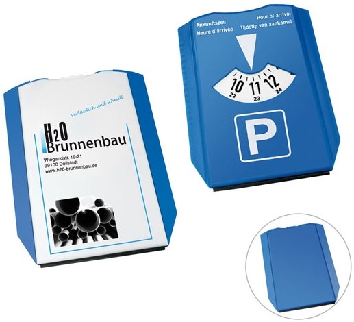 Parkscheibe mit Eiskratzer