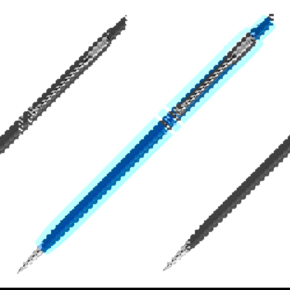 Kugelschreiber Raja Chrome hardcolour - hellblau