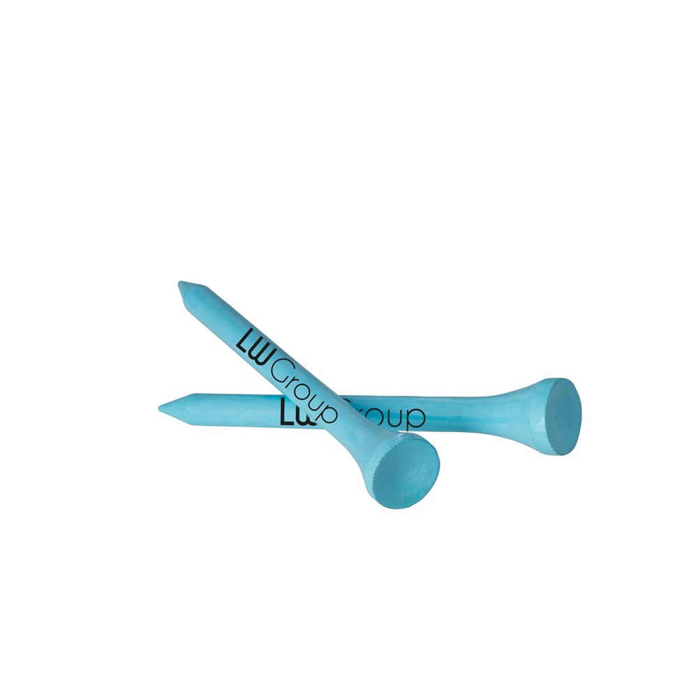 Tee aus Bambusholz 70 mm - hellblau