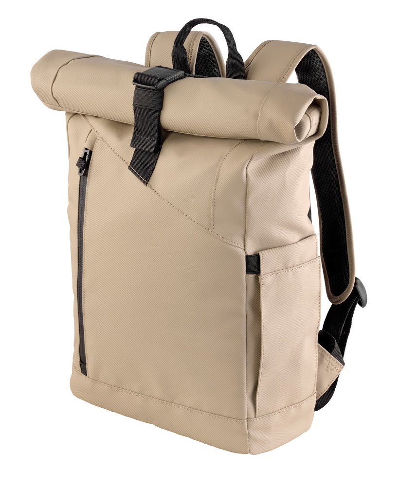 TROIKA Roll Top Rucksack URBAN SAND ROLL TOP COMPACT