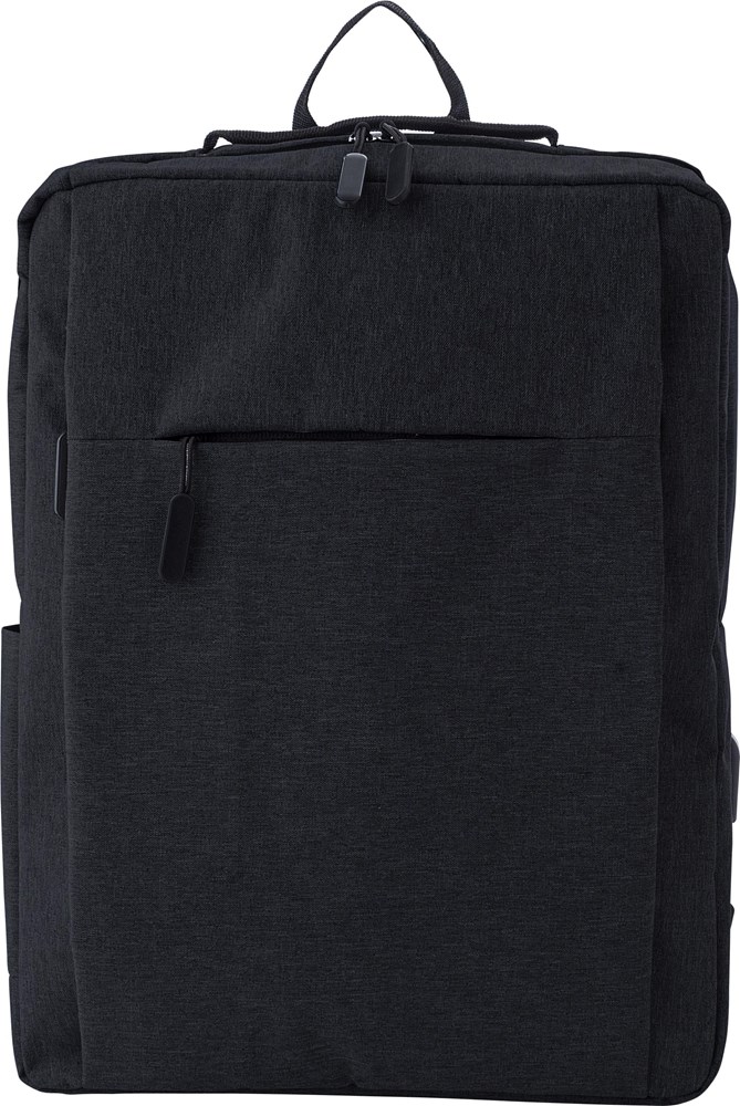 Polyester (600D) Rucksack Carlito - schwarz