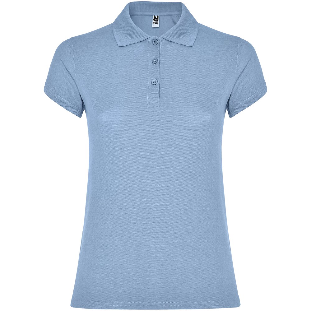 Star Poloshirt für Damen - himmelblau
