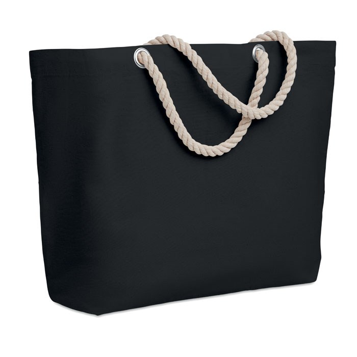 MENORCA - Strandtasche mit Kordelgriff - schwarz