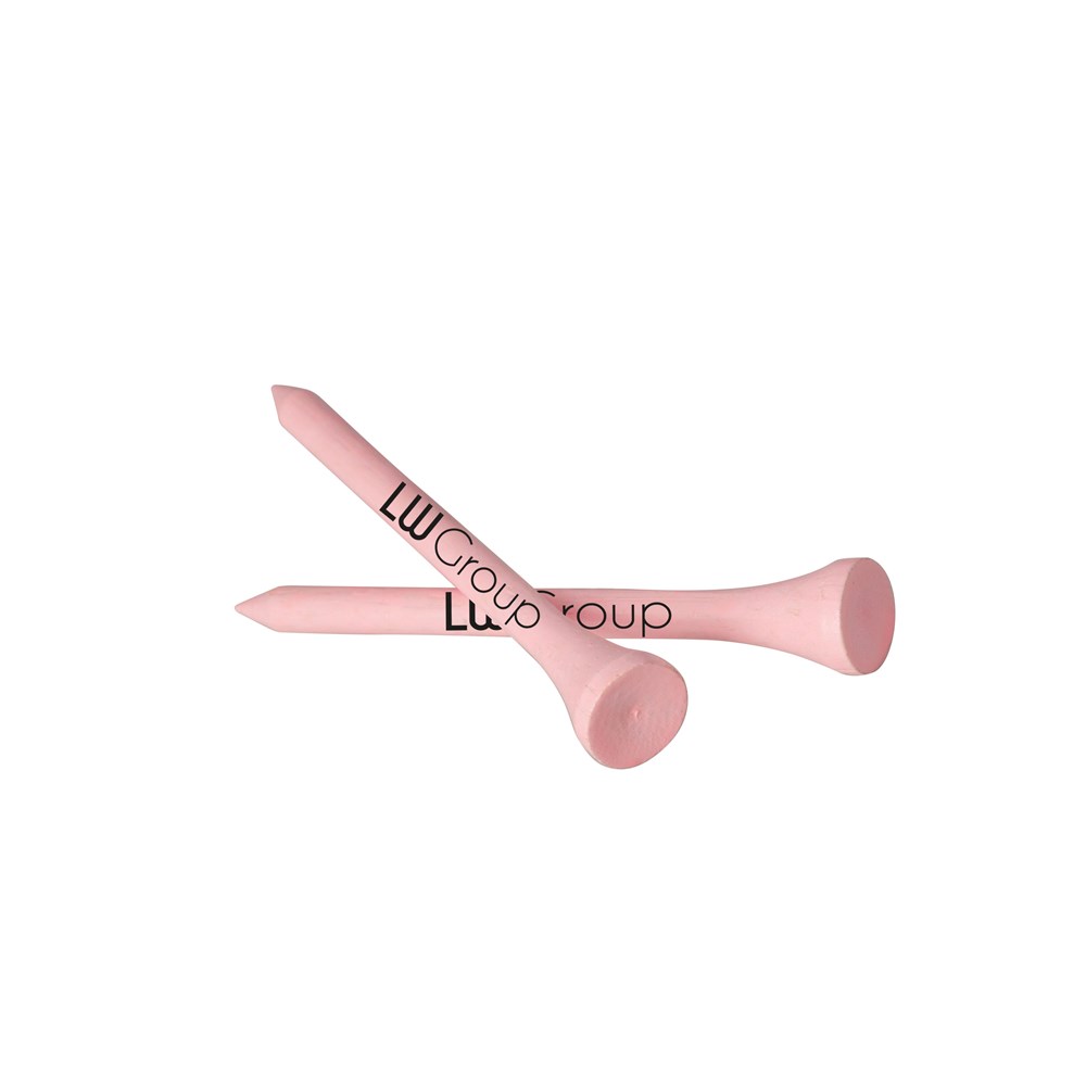 Tee aus Bambusholz 70 mm - rosa