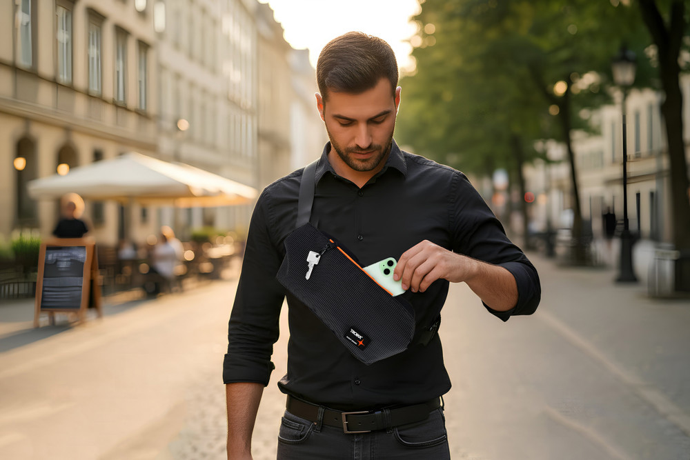 TROIKA Umhängetasche NIGHT SPARK SLINGBAG