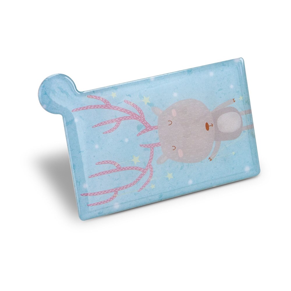 Taschenspiegel aus Edelstahl, im Etui (rosé)