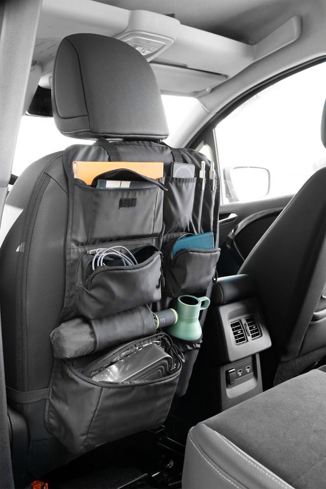 TROIKA Auto Rücksitz-Organizer TROIKA BLACK CAR ORGANIZER
