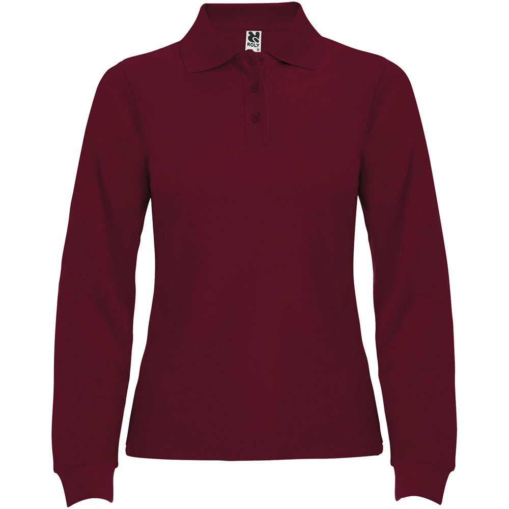 Estrella Langarm Poloshirt für Damen - Garnet