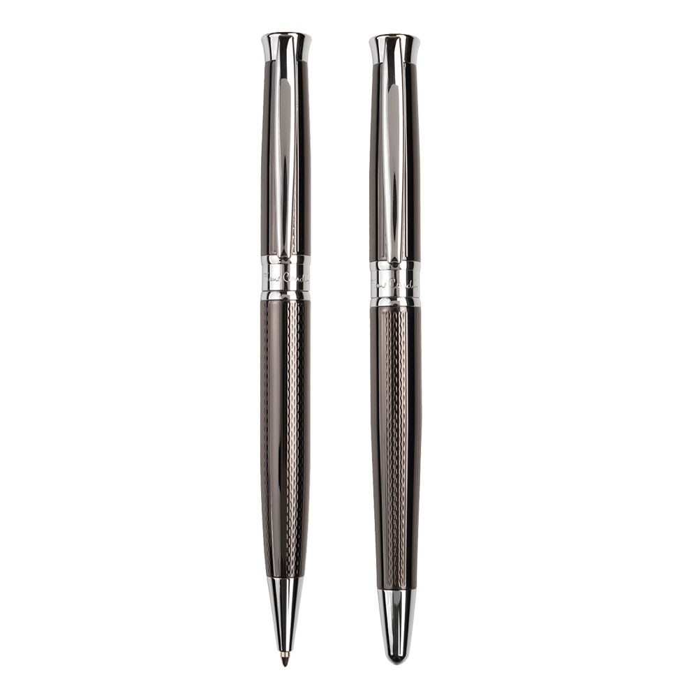 Pierre Cardin® ROI Set aus Kugelschreiber und Rollerball Pen, gunmetal