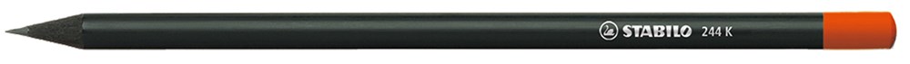 STABILO Grafitstift schwarz mit Tauchkappe, schwarz