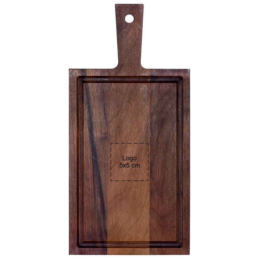 Schneidebrett mit Griff Nussbaum 33x16 cm