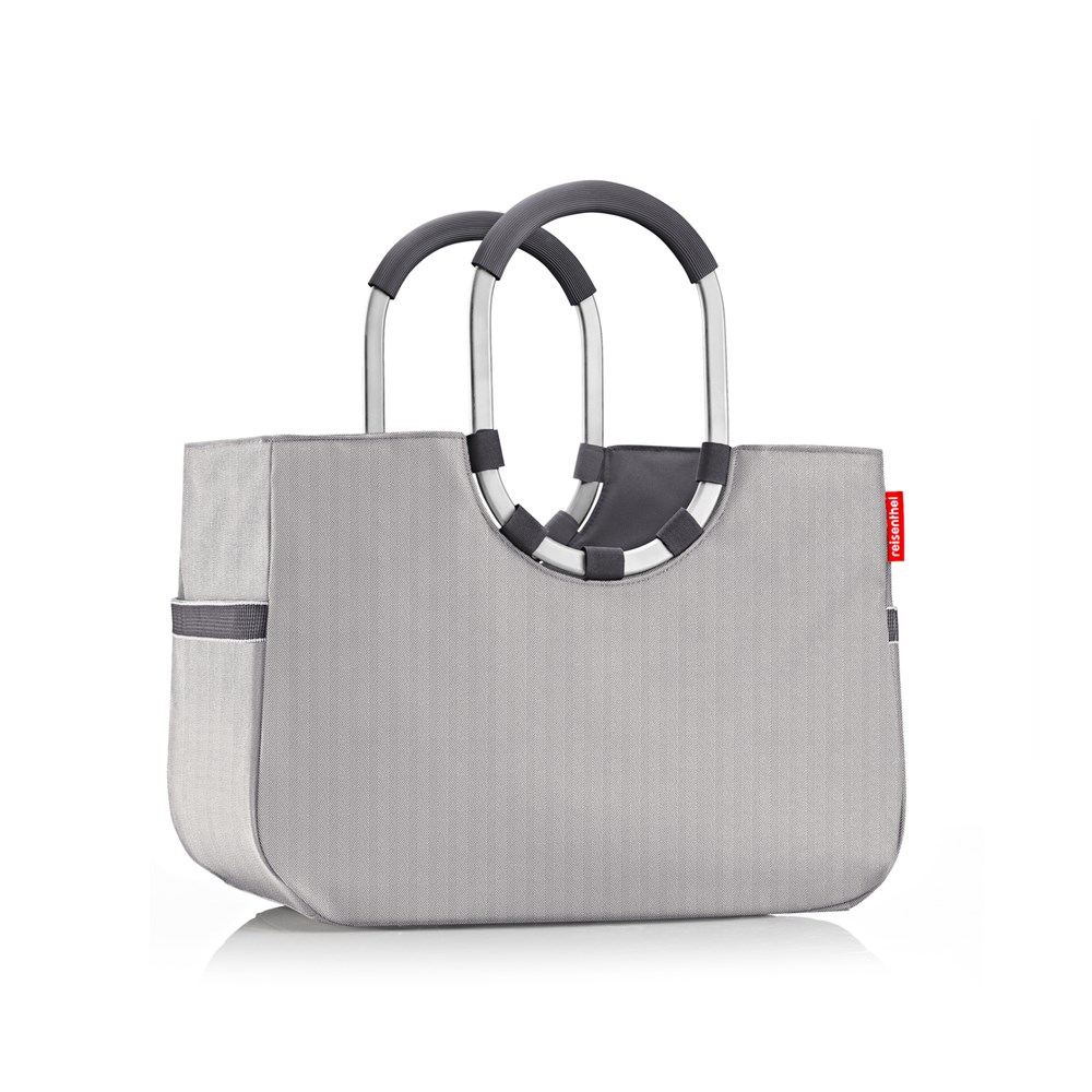 loopshopper L - herringbone grey
