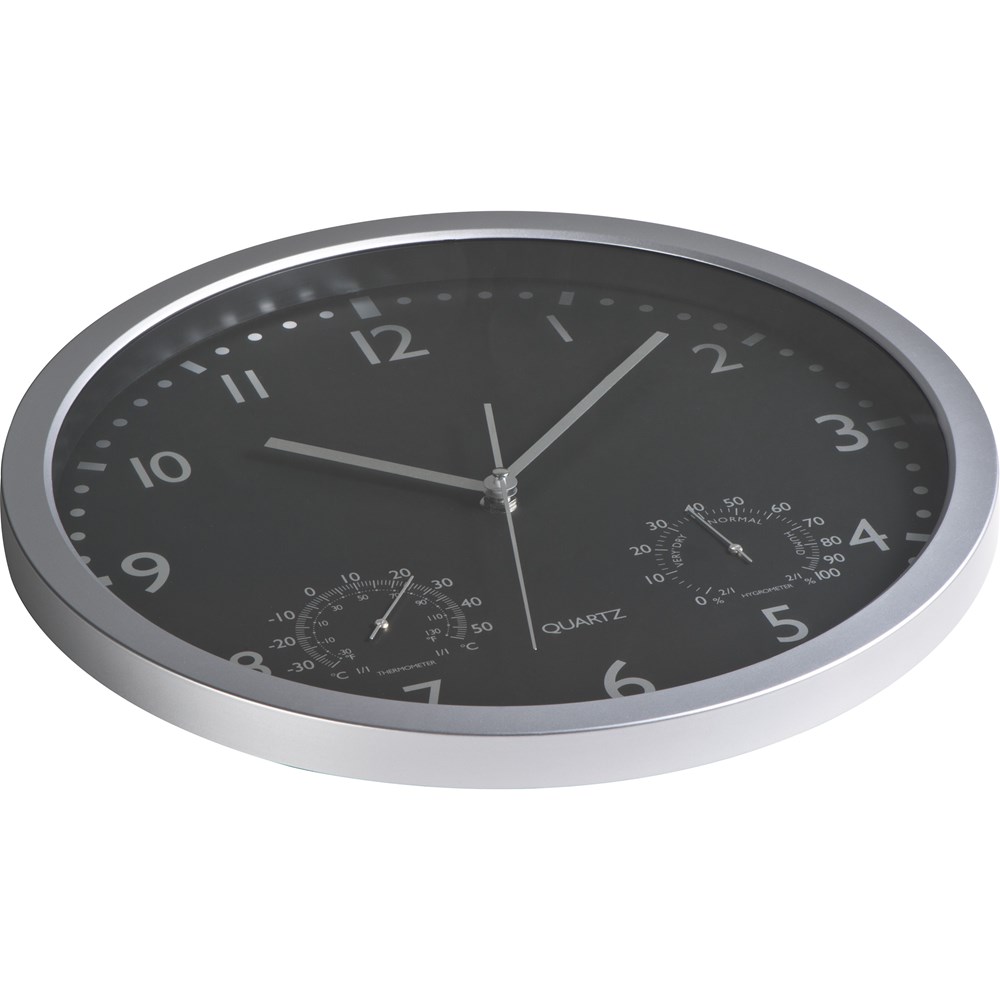 Wanduhr mit Hygro - und Thermometer LUIZA