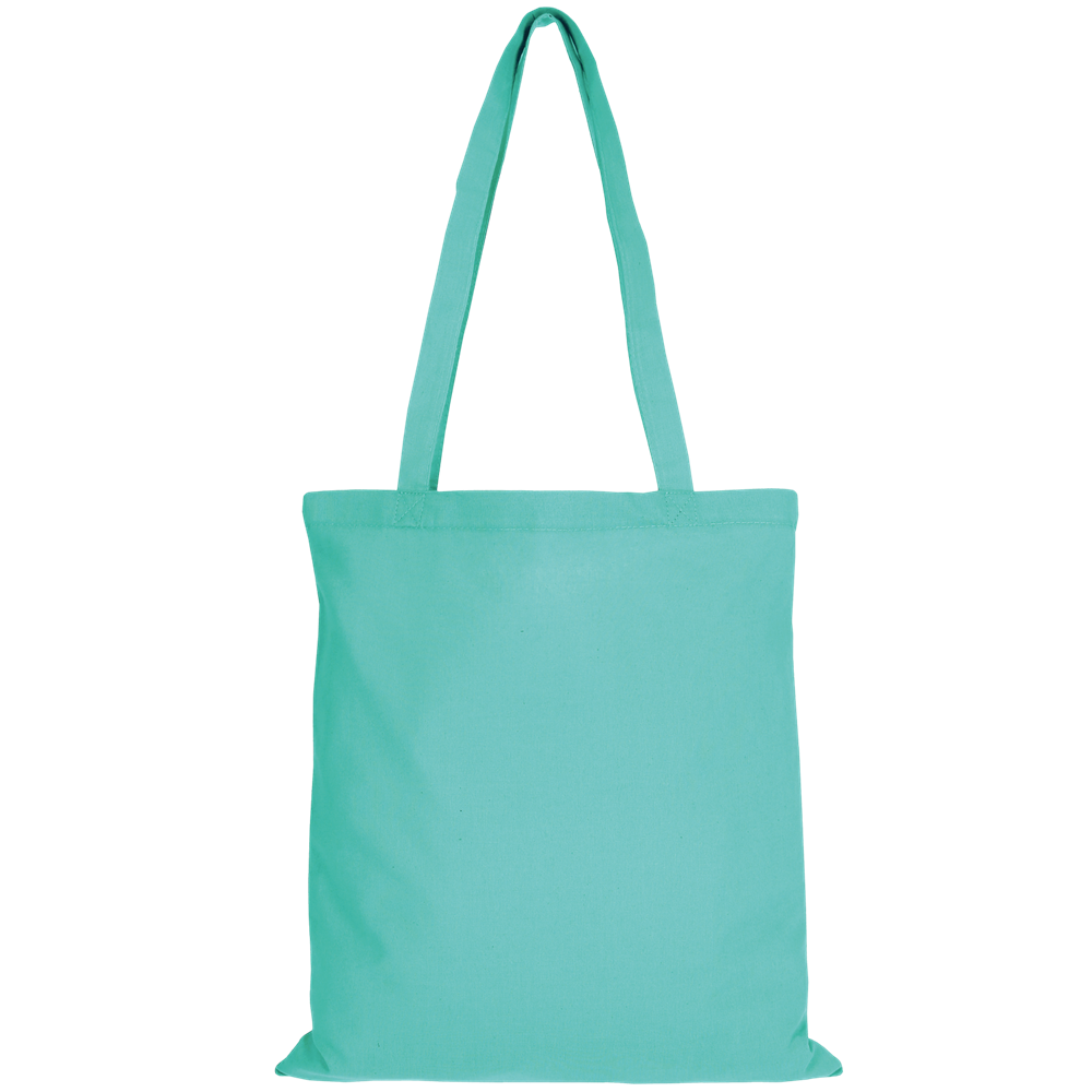 Baumwolltasche - OEKO-TEX® , ca. 140 g/m², mit zwei langen Henkeln - mint