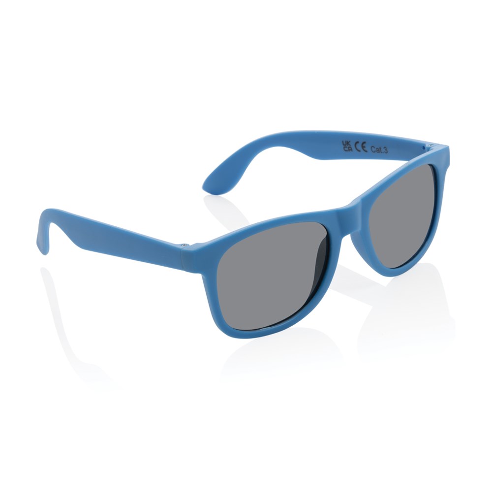 Sonnenbrille aus RCS recyceltem PP-Kunststoff - blau (± PMS 660C)