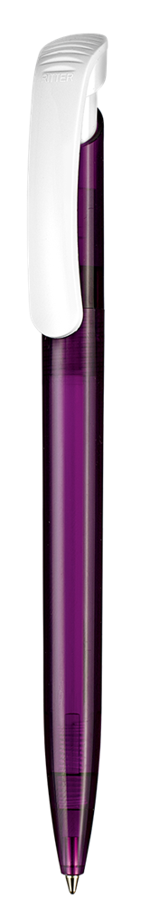 Kugelschreiber CLEAR TRANSPARENT S - pflaume-lila TR/FR