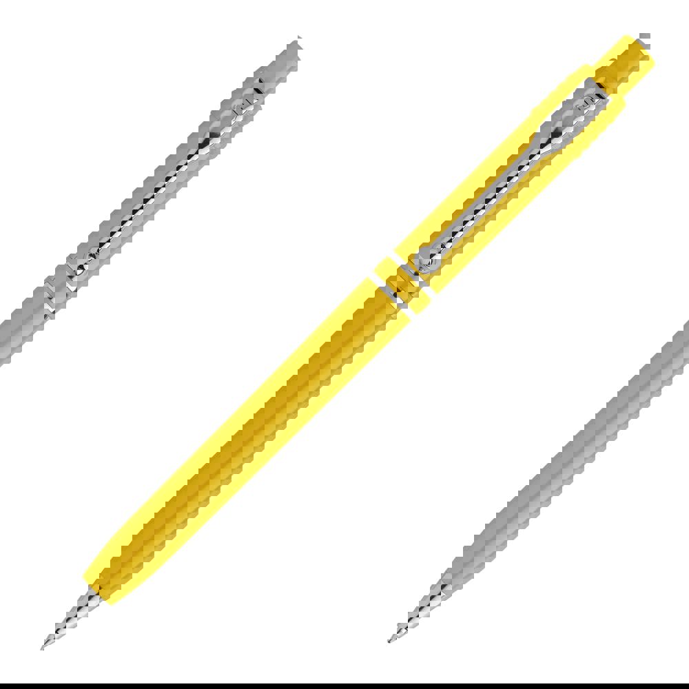 Kugelschreiber Raja Chrome hardcolour - Gelb