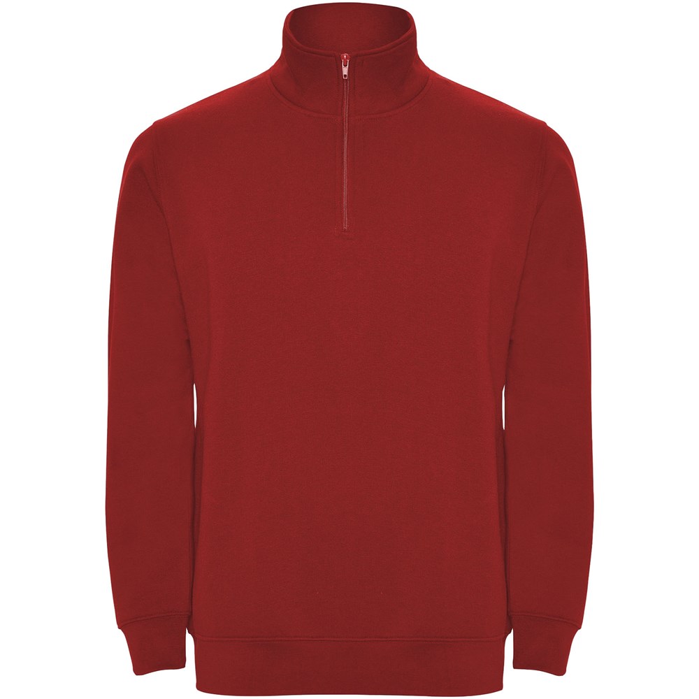 Aneto Pullover mit Viertelreißverschluss - rot