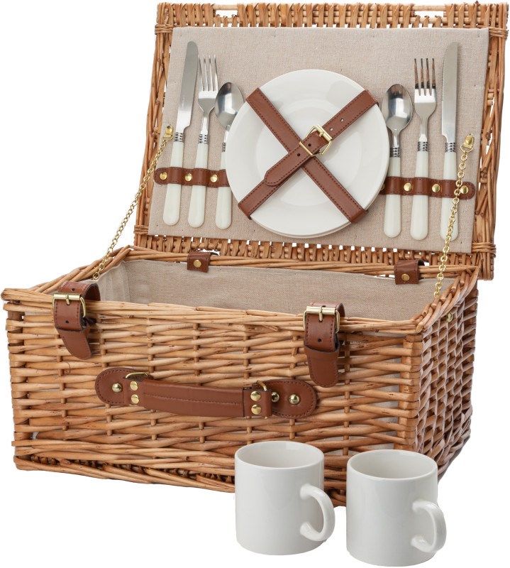 Klassischer Picknickkorb für zwei Personen