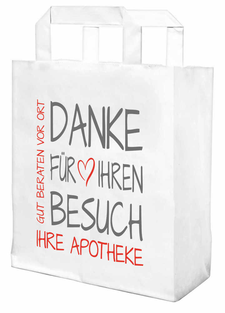 Papiertragetasche "Danke für Ihren Besuch" 22 x 10 x 29 cm Papiertragetasche "Danke für Ihren Besuch" 22 x 10 x 29 cm
