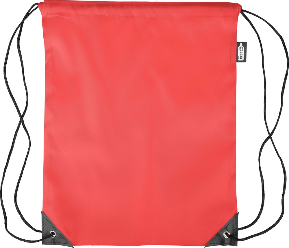 rPET 210D Polyester Rucksack mit Kordelzug Calix - rot