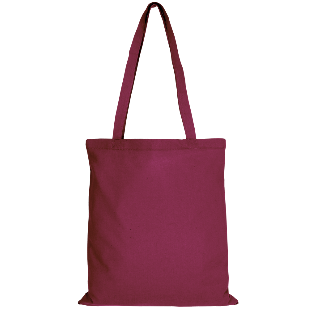Baumwolltasche - OEKO-TEX® , ca. 140 g/m², mit zwei langen Henkeln - bordeaux