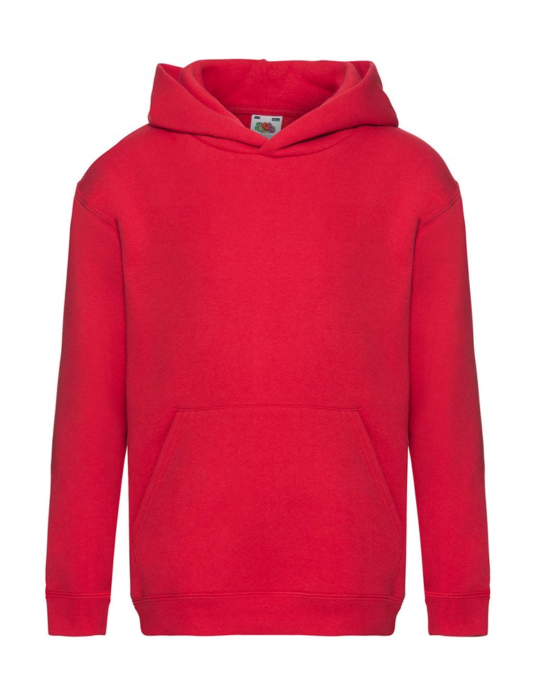 Kids' Premium Hooded Sweat - Red