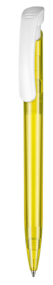 Kugelschreiber CLEAR TRANSPARENT S - ananas-gelb TR/FR