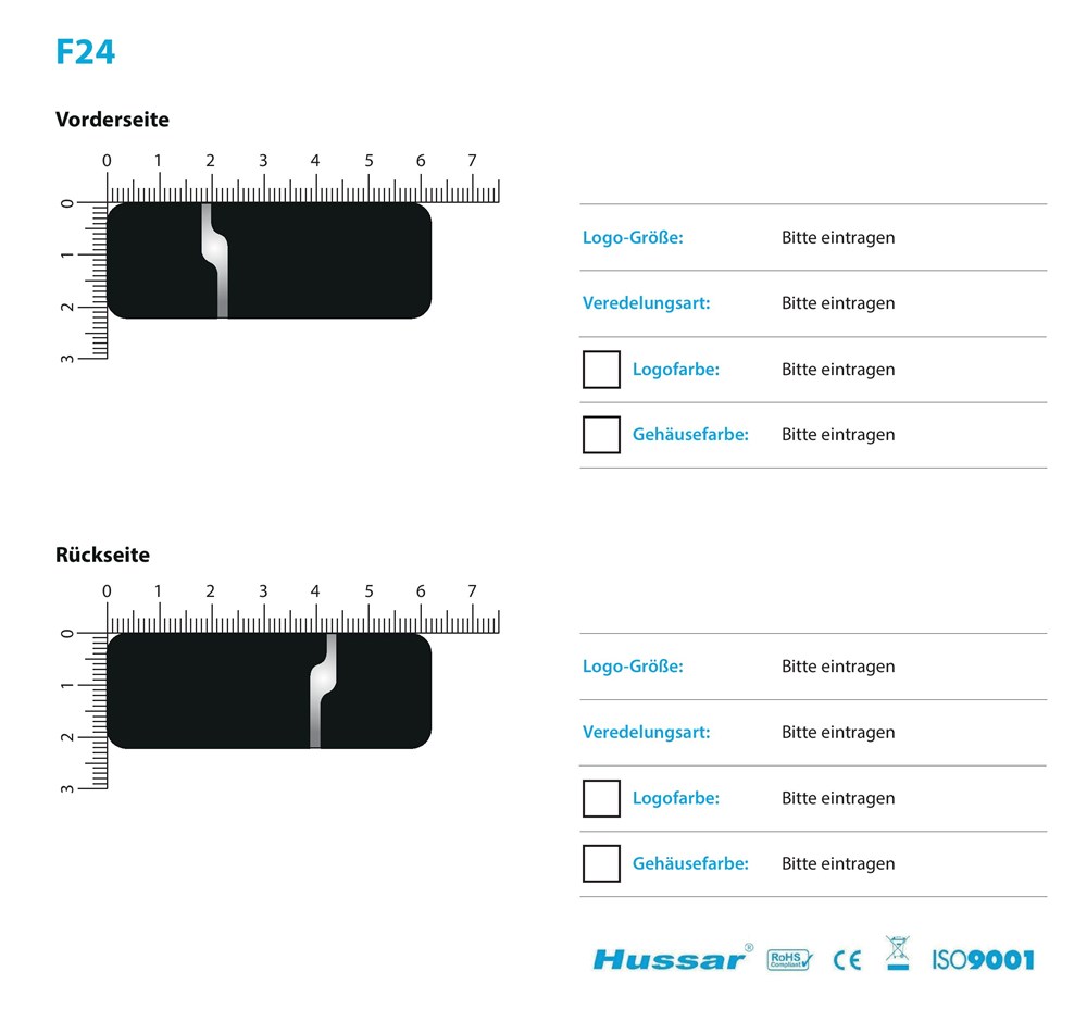 USB-Stick F24 USB 2.0 Flash Disk   4 GB SchwarzSchwarzUSB 2.0 Flash Disk 4 GB