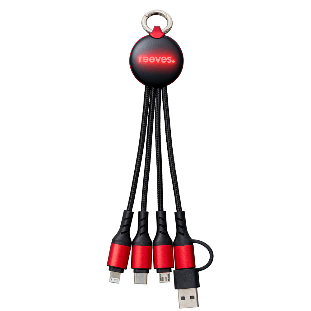 6-in-1 Ladekabel mit Beleuchtung REEVES-PUHALANI II