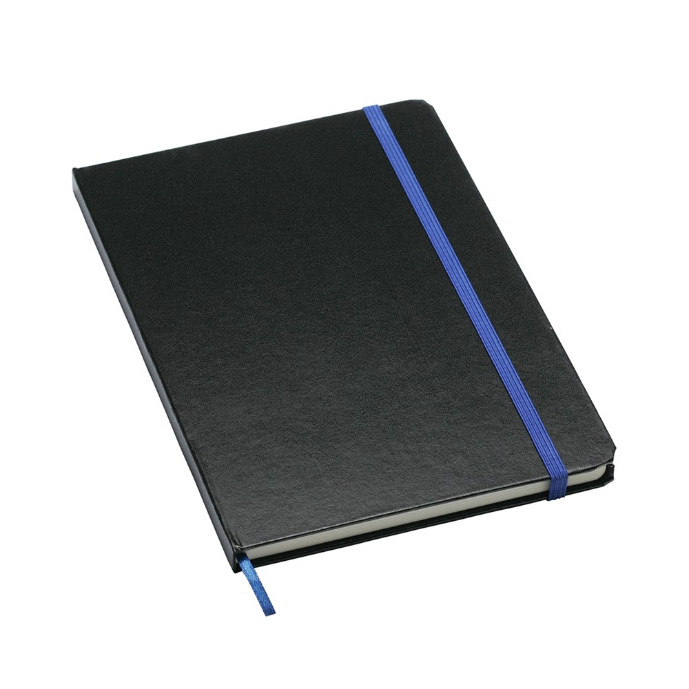 Notizbuch, maxi - schwarz, blau
