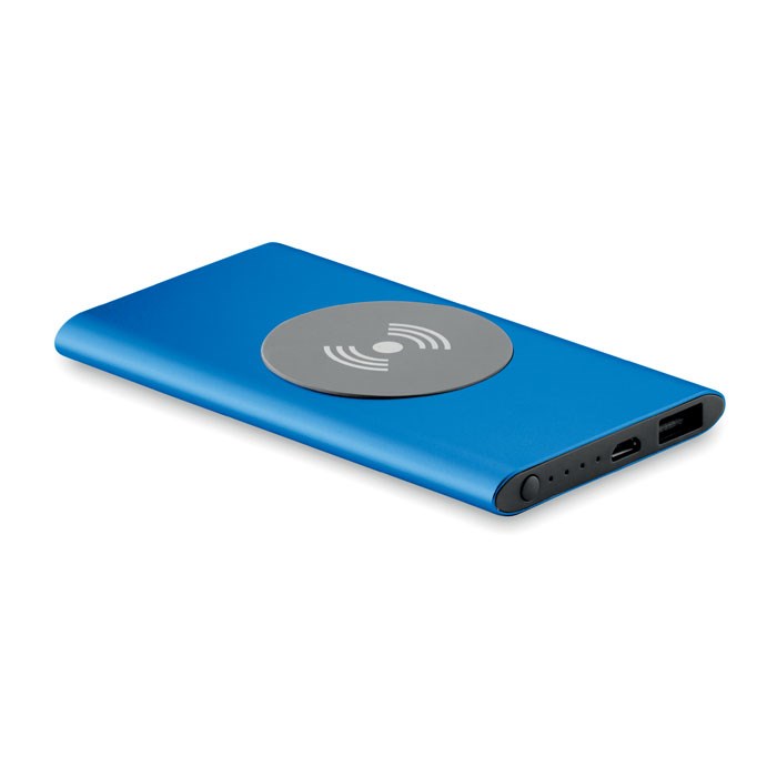 POWER&WIRELESS - Ladestation mit Powerbank - Königsblau