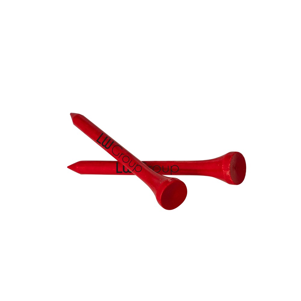 Tee aus Bambusholz 70 mm - rot