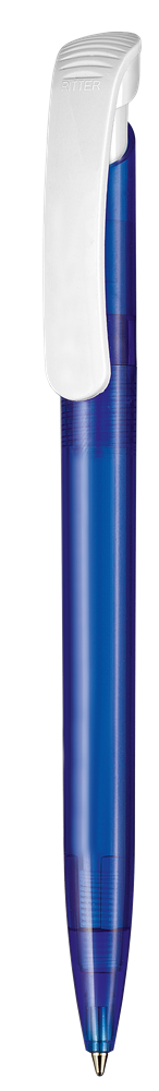 Kugelschreiber CLEAR TRANSPARENT S - royal-blau TR/FR
