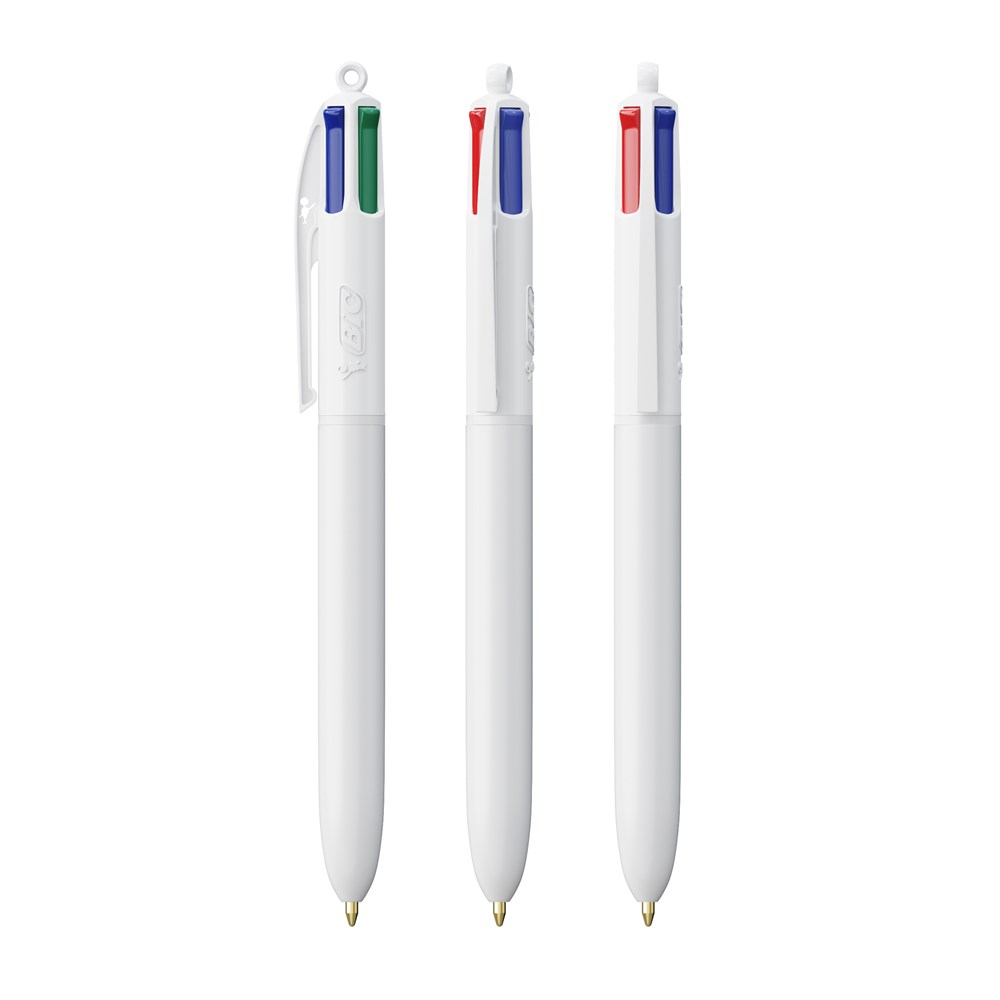 BIC® 4 Colours® Kugelschreiber - weiß