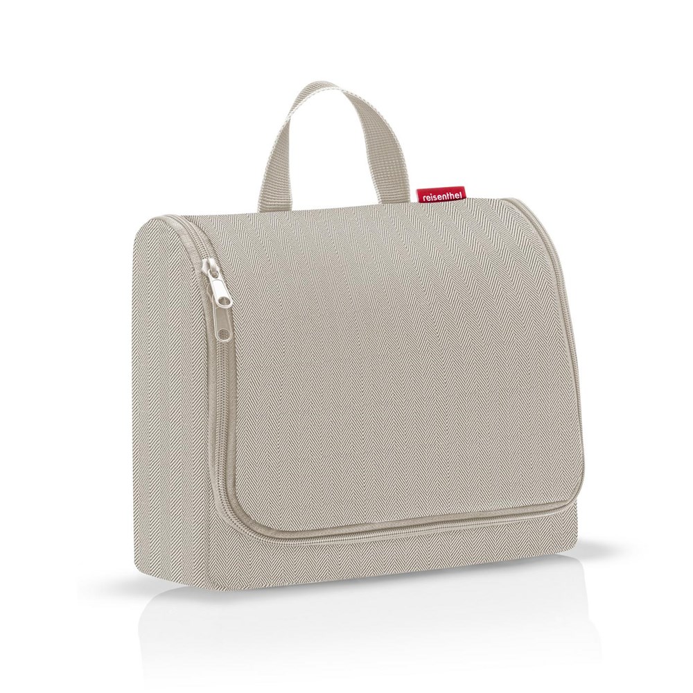 toiletbag XL - herringbone sand
