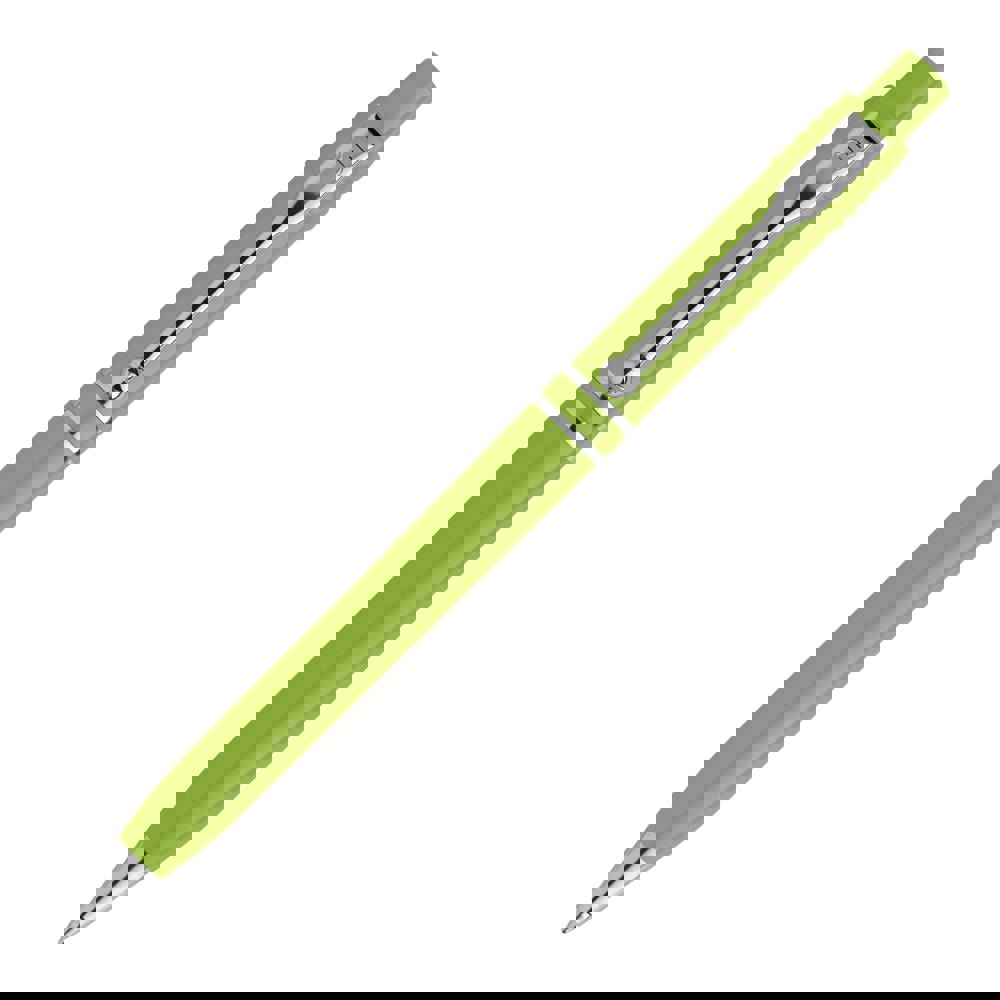 Kugelschreiber Raja Chrome hardcolour - hellgrün